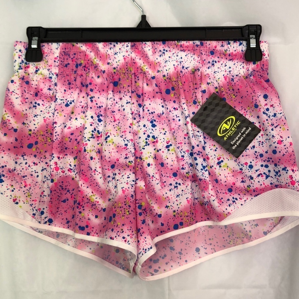 Athletic Works Girls Printed and Solid Active Running Shorts, Sizes XXL 18 Plus